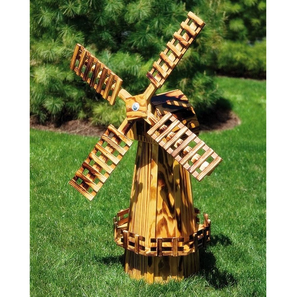 Amish Made Wooden Windmill Large 60